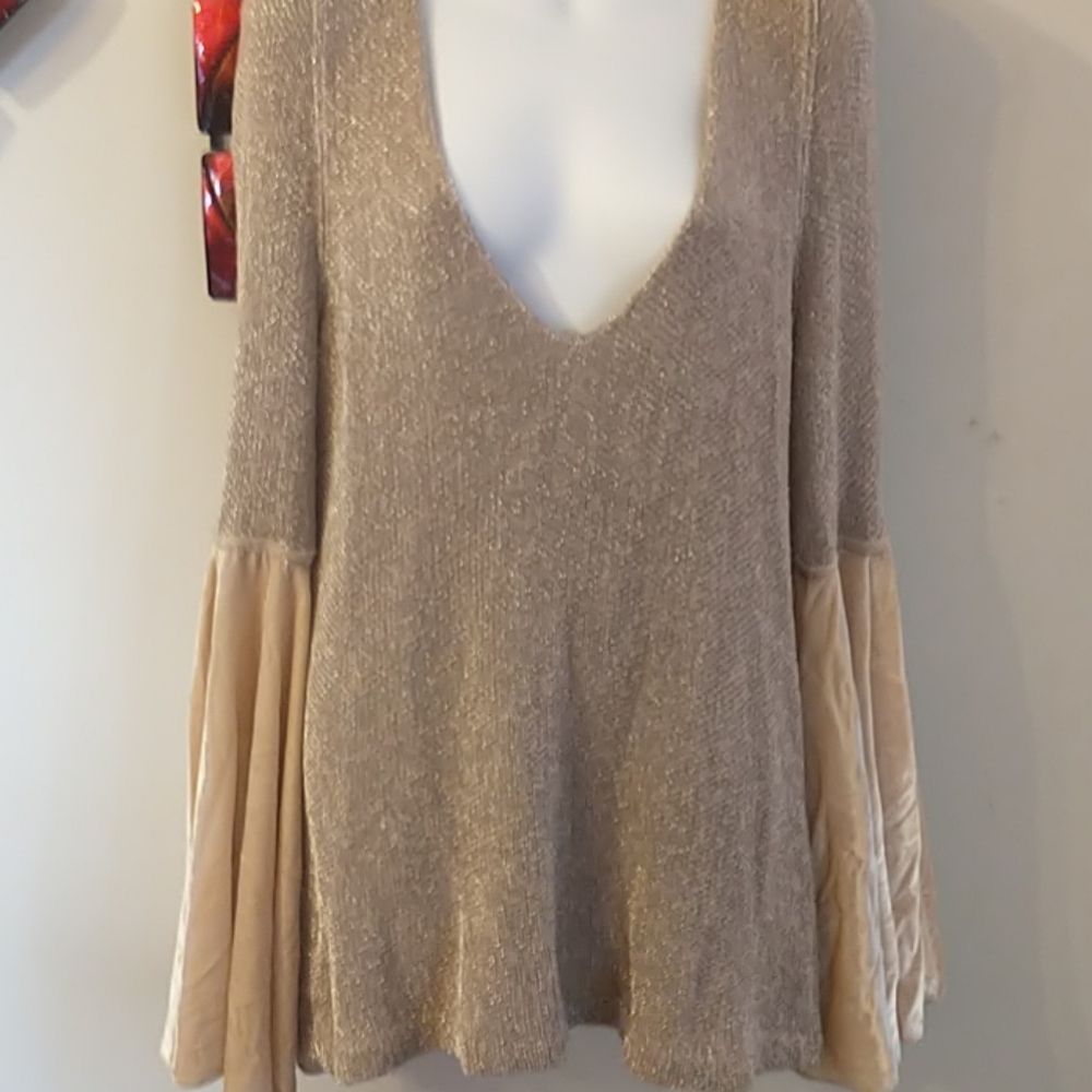 Fee People sweater, small,beige